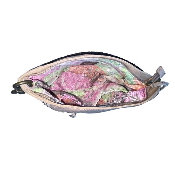 The Sak Women's Indio Leather Mocha Sparkle One Hobo Shoulder Bag Sz M - Picture 9 of 12